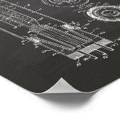 真空管1928特許技術Chalkboard ポスター (角)