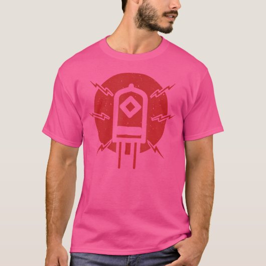 真空管 – ギターアンプチューブアナログHi-Fi A Tシャツ (正面)