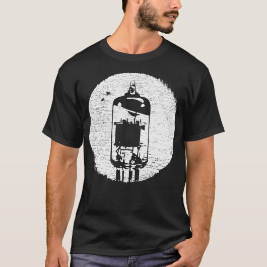 真空管ampアナログヴィンテージレトロ80s 90s t shi tシャツ (正面)