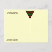 真紅のバラのレディ　ウェディング　セーブ・ザ・デート 案内ポストカード (裏面)