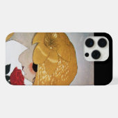 真紅のバラの女性 iPhoneケース (裏面横)