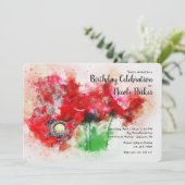 真紅のポピー招待状 招待状 (スタンド正面)