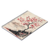 真紅の桜山の静けさ (1) ノートブック (左側)