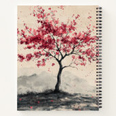 真紅の桜山の静けさ (2) ノートブック (裏面)