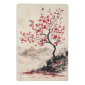 真紅の桜山の静寂 (1) ミニクリップボード (裏面)