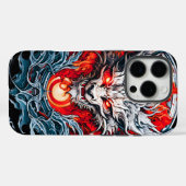 真紅の炎の伝説の竜の頭 Case-Mate iPhoneケース (裏面 (横))