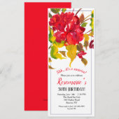 真紅の花束 招待状 (正面/裏面)
