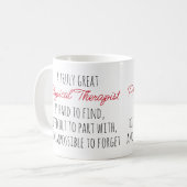 真素晴らしに物理的なセラピスト引用文 コーヒーマグカップ (正面左)