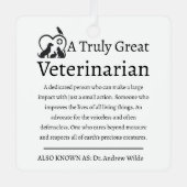 真素晴らしに獣医の愛人 メタルオーナメント (正面)