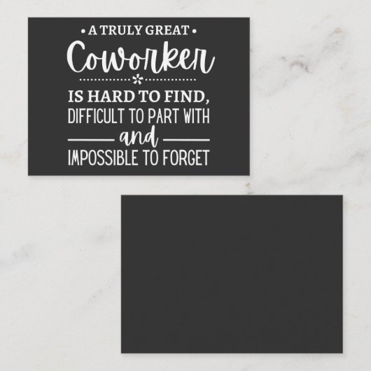 真素晴らしの同僚 名刺 (正面/裏面)