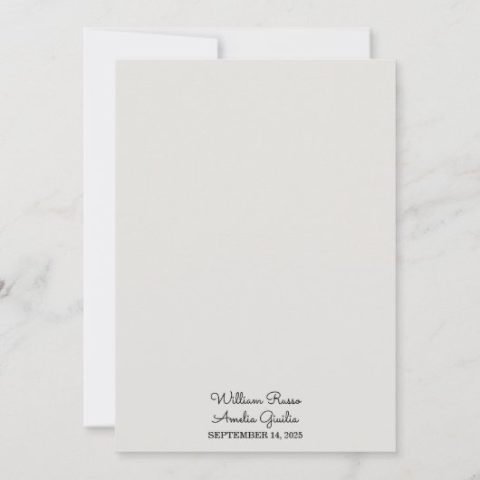 真素朴にフィエスタフローラスペインのバラ結婚ズ 招待状 (裏面)