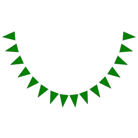 真緑 バンティングフラッグ (全)