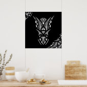 真織のタトゥーのアートワークとコールデザイン ポスター (キッチン)