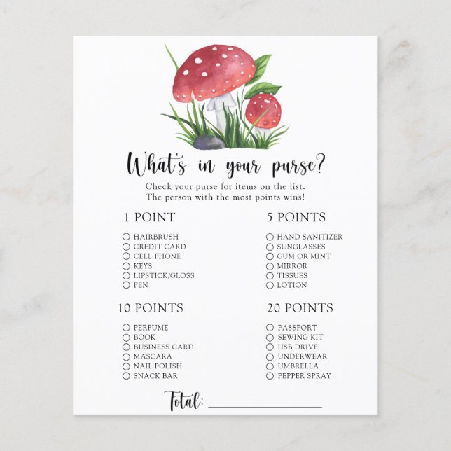 真菌あなたの財布の赤ちゃんシャワーゲームの中でwhats (正面)