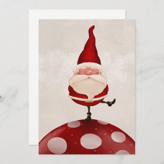 真菌のサンタクロース シーズンカード (正面/裏面)