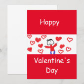 真菌のバレンティインカード 招待状 (正面/裏面)