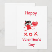 真菌のバレンティインカード 招待状 (正面/裏面)