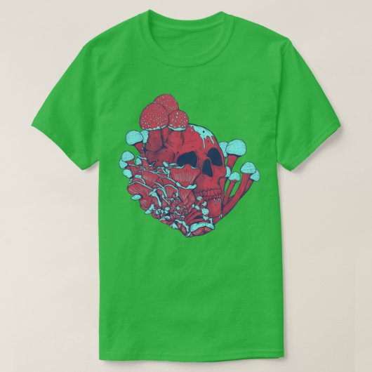 真菌スカル Tシャツ (デザイン正面)