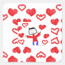 真菌バレンタインデステッカー