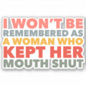 真話実の声明 シール (正面)