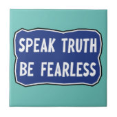 真話実は恐れを知らぬ タイル (正面)