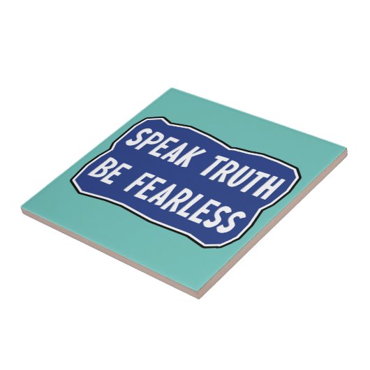 真話実は恐れを知らぬ タイル (側面)