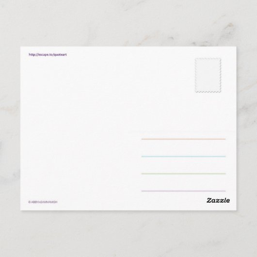 真話葉書 ポストカード (裏面)