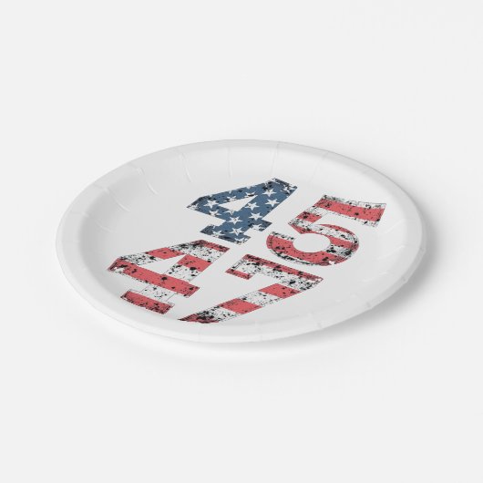 真賀誇りを持った47日トランプ選手が成熟した日を制した ペーパープレート (アングル)