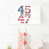 真賀誇りを持った47日トランプ選手が成熟した日を制した 横断幕 (インサイチュ)