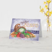 真賛美に – グリーティングカード (黄色い花)