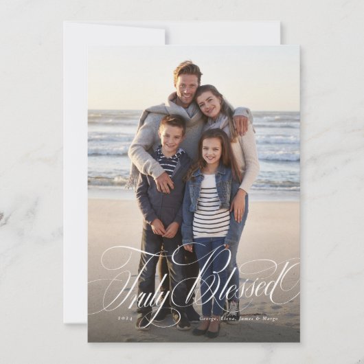 真賛美のエレガント宗教の写真 シーズンカード (正面)