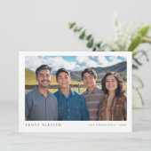 真賛美の宗教聖降誕祭の喜び写真 シーズンカード (スタンド正面)