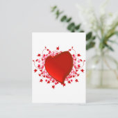 真赤なハート ポストカード (スタンド正面)
