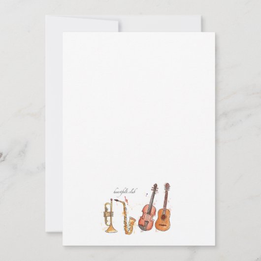 真鍮と弦の楽器招待状 招待状 (裏面)