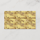 真鍮のトランペットパターン 名刺 (裏面)