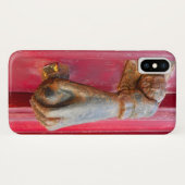 真鍮のハンドドアノッカー赤素朴いドア Case-Mate iPhoneケース (裏面(横))