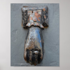 真鍮のハンドドアノッカー ポスター