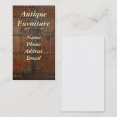 真鍮の付属品が付いている旧式で中国のなワードローブ 名刺 (正面/裏面)