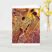 真鍮の壁 カード (黄色い花)