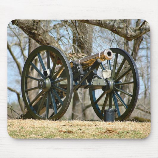 真鍮の大砲 マウスパッド (正面)