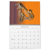 真鍮の管及び音のカレンダー カレンダー (3月 2027)