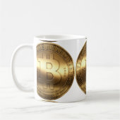 真鍮のBitcoin コーヒーマグカップ (左)