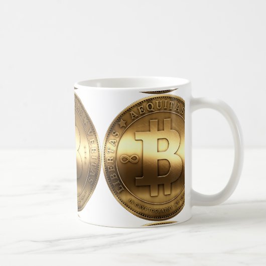 真鍮のBitcoin コーヒーマグカップ (右)