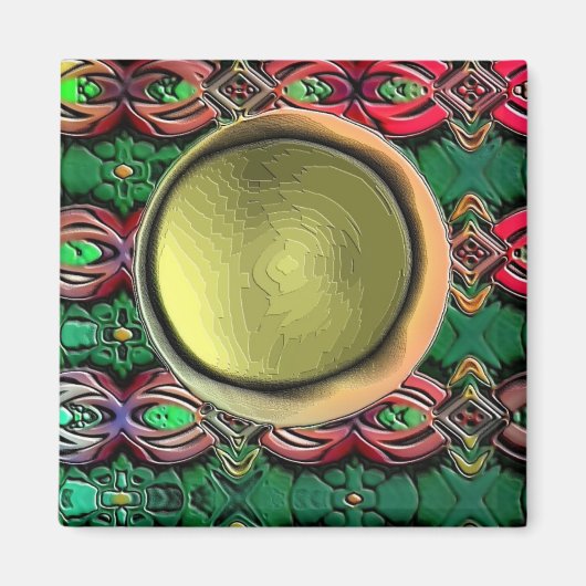 真鍮センターマグネット真鍮ムーン マグネット (正面)