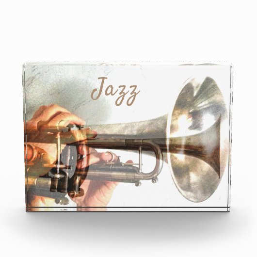 真鍮トランペットとフルゲルホーン フォトブロック (正面)