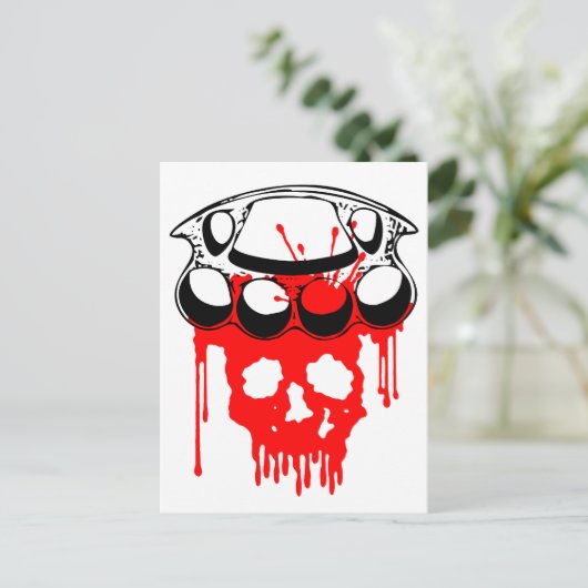 真鍮ナックル ポストカード (スタンド正面)