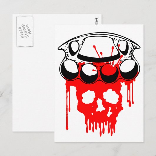 真鍮ナックル ポストカード (正面/裏面)