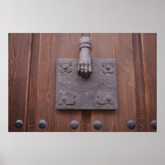 真鍮ハンドドアノッカーのポスター ポスター (正面)