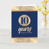 真鍮フェイクユニバーサル従業員記念日カード カード (黄色い花)