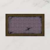 真鍮フレームのSteampunkのコグの名刺 名刺 (裏面)